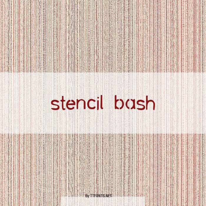 stencil bash example
